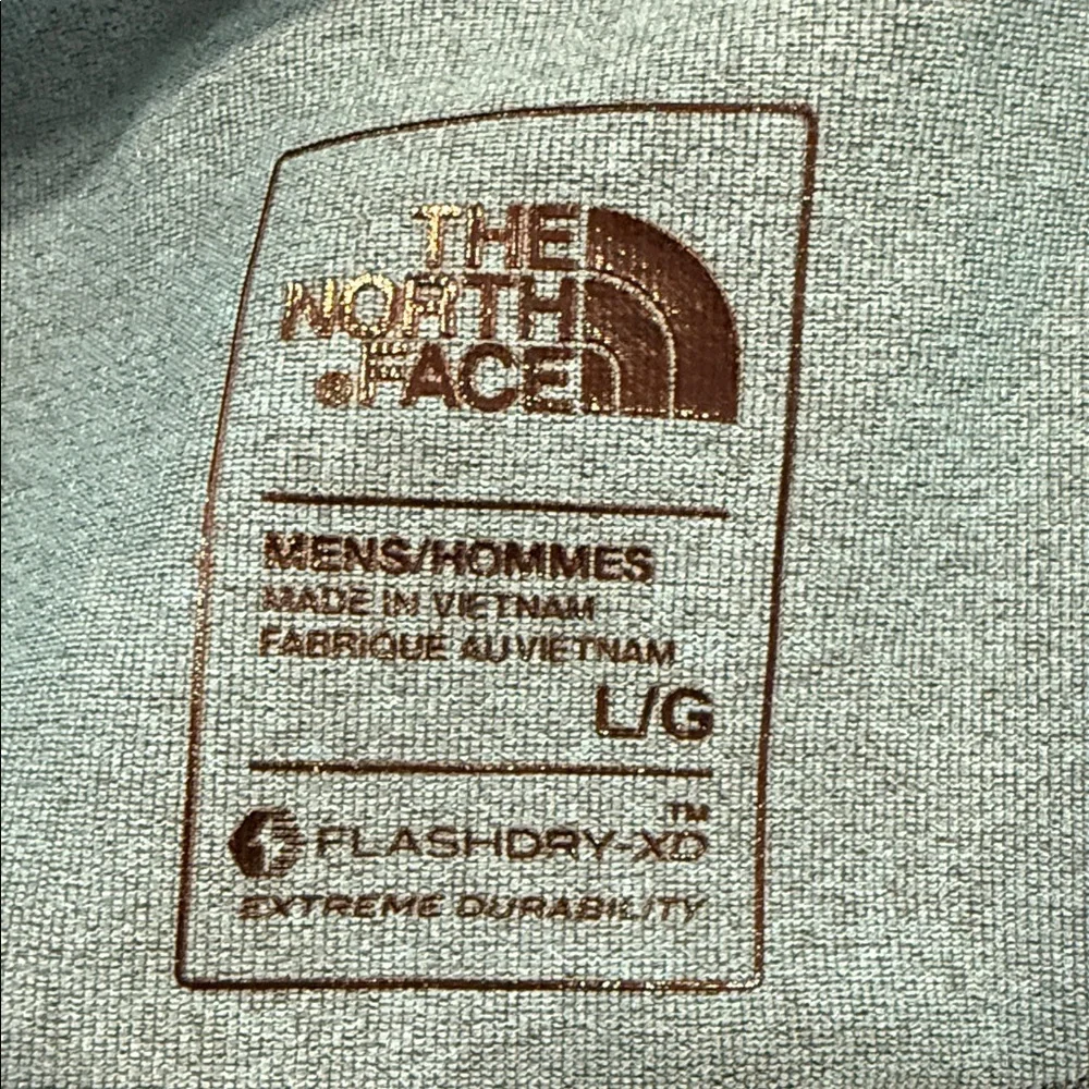 The North Face Men’s FlashDryXD Teal Black Lightweight Quarter Zip Pullover Sz L